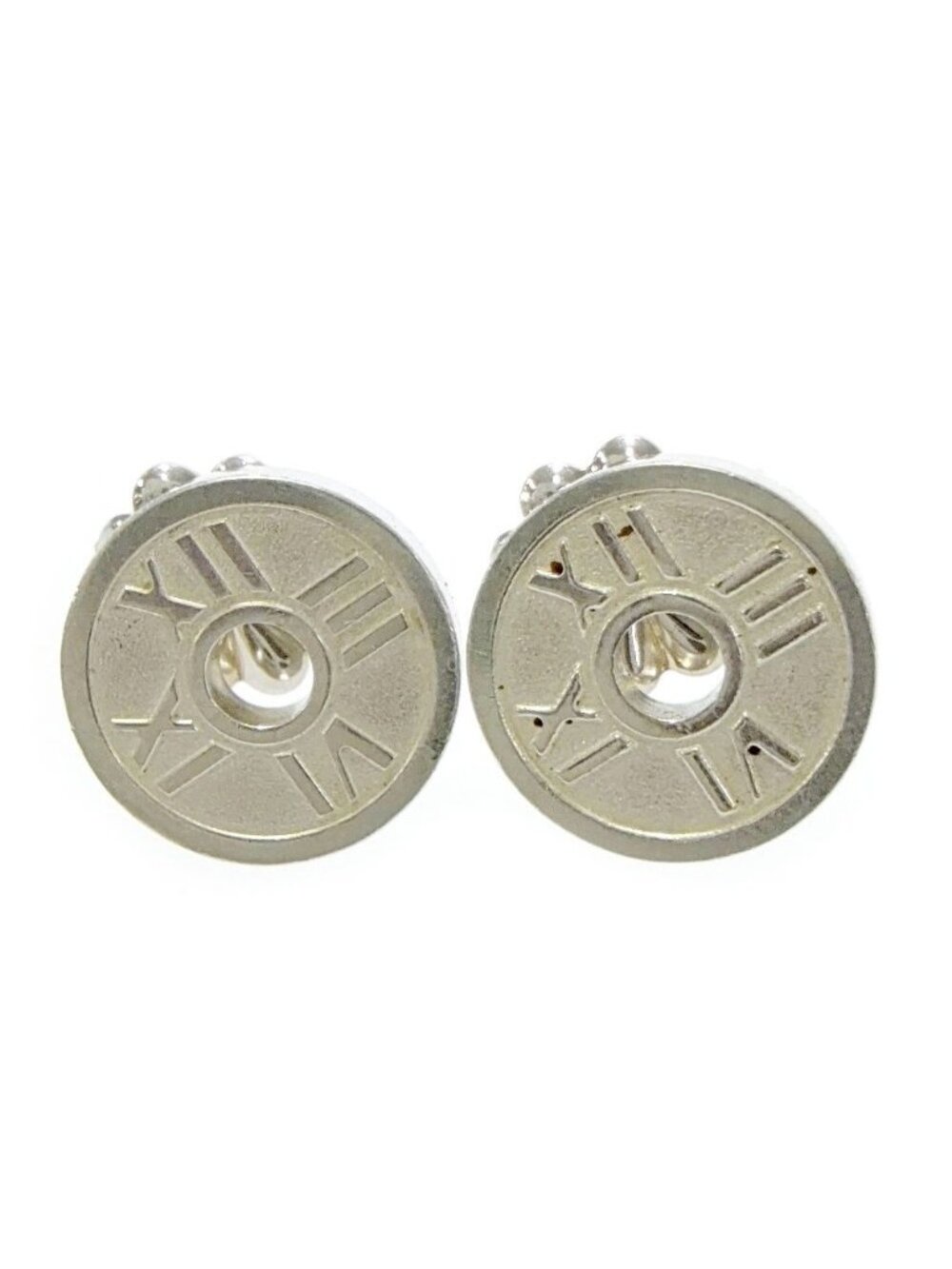 Tiffany & Co Silver Atlas Round Earrings